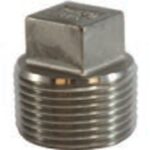 316 Stainless Steel Square Head Plugs Cored