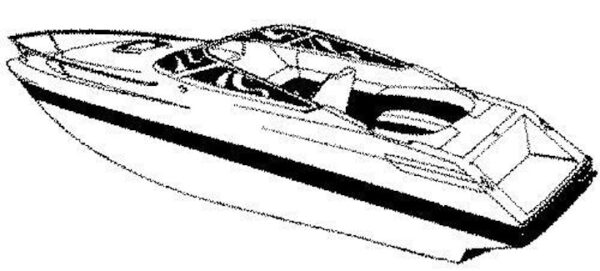 V-Hull Low Profile Cuddy Cabin Boat Cover with Windshield and Bow Rails - Image 6