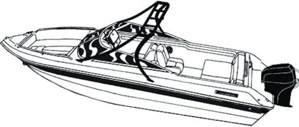 V-Hull Runabout With Standard Tower Boat Covers - Image 9