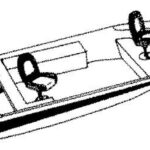 V-Hull Fishing Boat Covers Narrow Series with Tie Down Kit