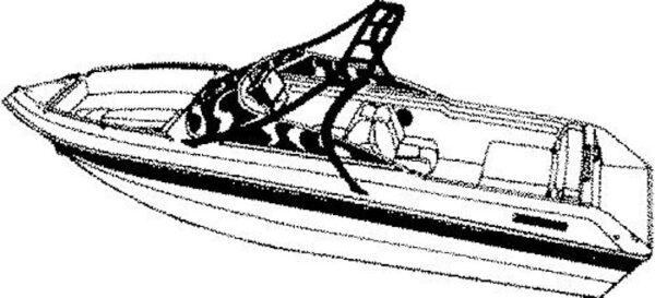V-Hull Runabout With Standard Tower Boat Covers - Image 4