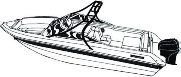 V-Hull Runabout With Standard Tower Boat Covers - Image 5