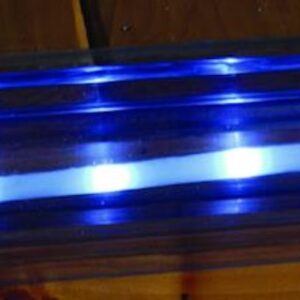 ClearVue P-Shape Vinyl DockEdging with LED Solar Light Strip