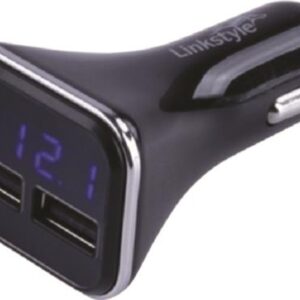 Double USB Power Plug with Voltage and Amp Meter