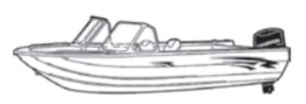 Sun-DURA Aluminum Fishing w/ High Windshield Mounted Forward O/B Covers - Image 3