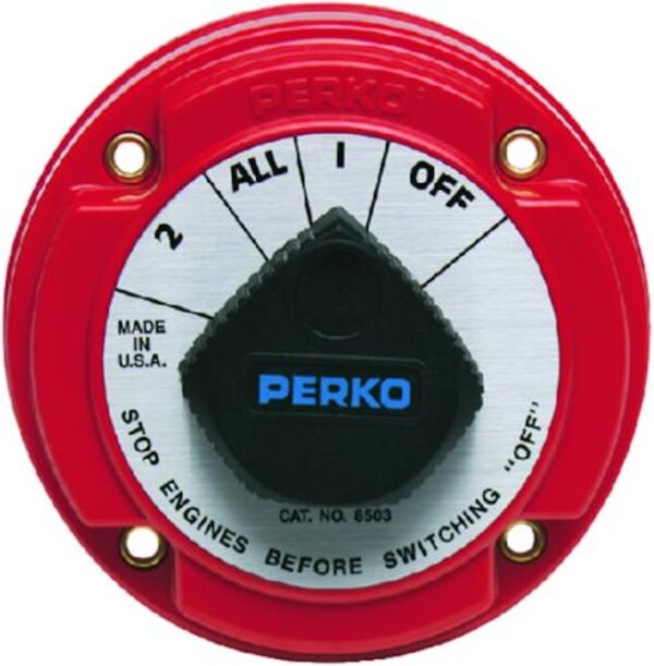 Medium Duty 4-Position Locking Battery Switch w/ AFD