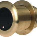 B75M Bronze Thru-Hull CHIRP Transducer with 20 Degree Tilt & Temp