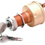3-Position Brass Heavy Duty Ignition Stater Switch