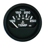Euro Black 2in. Water Temperature Gauges