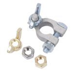Battery Terminal One Wing Nut Style Yellow Brass Nut for 3/8in. Positive Stud