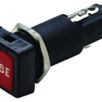 Square Panel Mount Fuse Holder