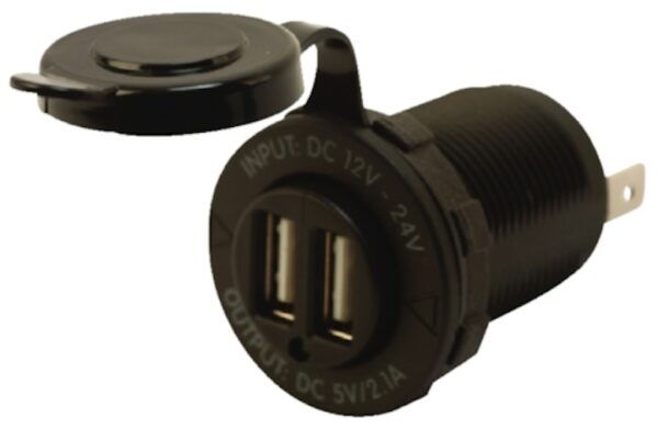 Double USB Power Socket without Light