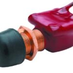2-Position Off/(On) Push Button Switch w/ Plasticized Body