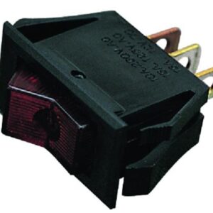 Illuminated On/Off/On Rocker Switch