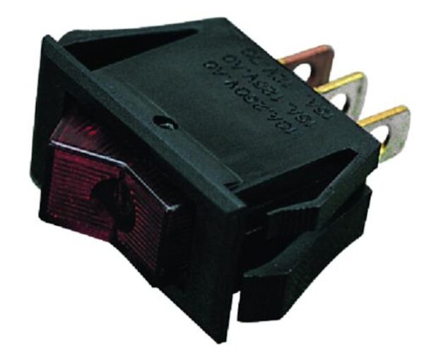 Illuminated On/Off/On Rocker Switch