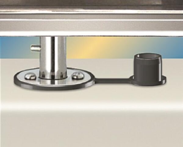 Single Locking Flush Deck Socket Mount