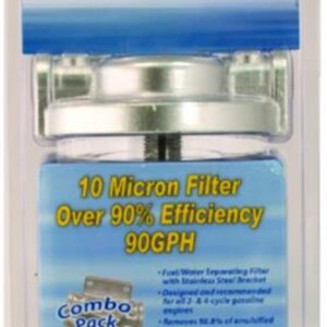 Tall 3/8in. Stainless Steel Fuel/Water Separator Kit