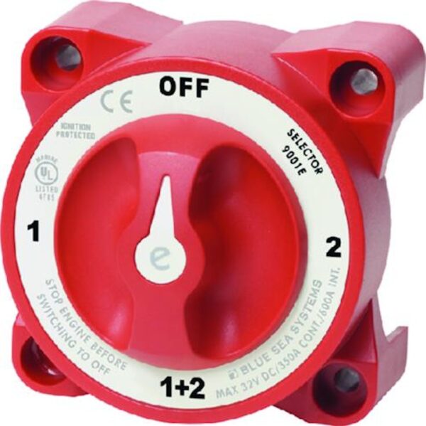 E-Series 4-Position Selector Battery Switch w/ Alternator Field Disconnect