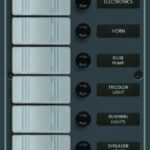 6-Position Vertical Water Resistant DC Fuse Panel