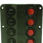 4-Gang LED Switch Panel