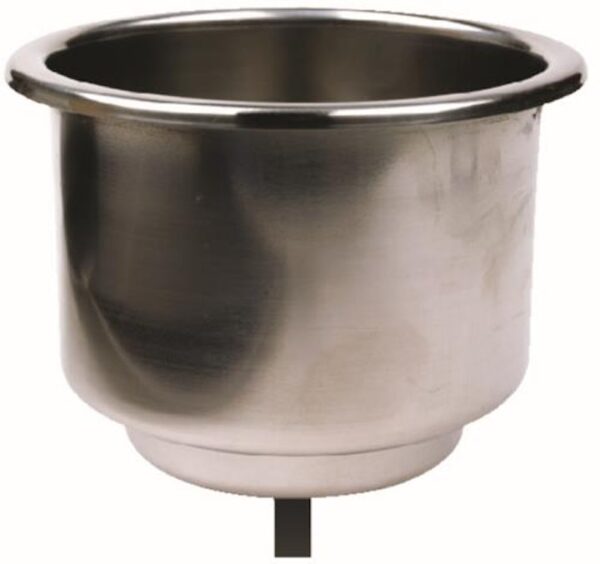 Stainless Steel Recessed Drink Holder with LED Light - Image 2