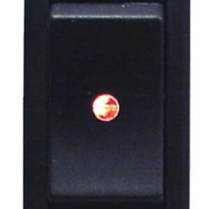 On/Off/On Red Soft Spot Rocker Switch