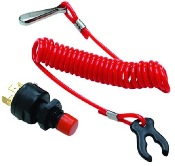 Universal Kill Switch and Coiled Lanyard