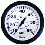 Euro White 4in. Mechanical Speedometer Gauges