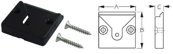 Black Nylon Microphone Clip