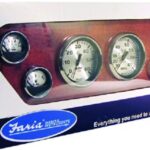 Spun Silver 6 Piece Inboard Gauge Sets