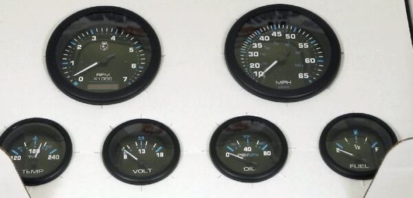 Eclipse 6 Piece Inboard/Sterndrive Gauge Sets - Image 2