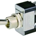 Chrome Plated DPDT Toggle Switches