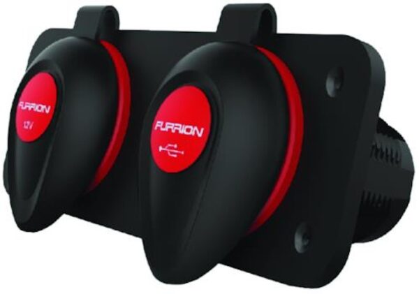 12 Volt Dual USB Charger and Receptacle