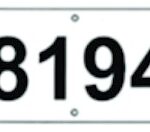 Pressure Sensitive Boat Registration Plates