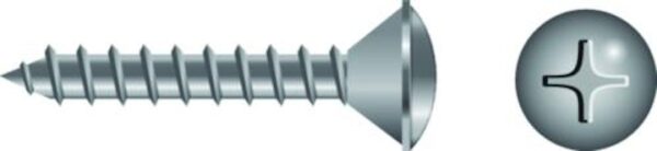 #6 Phillips Oval Head Tapping Screw - Image 2